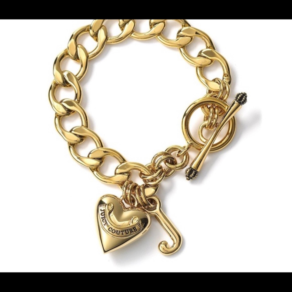 Gold Juicy Couture Charm Bracelet